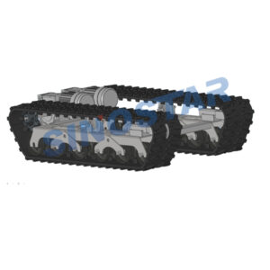 1.5*1m electric motor rubber crawler chassis